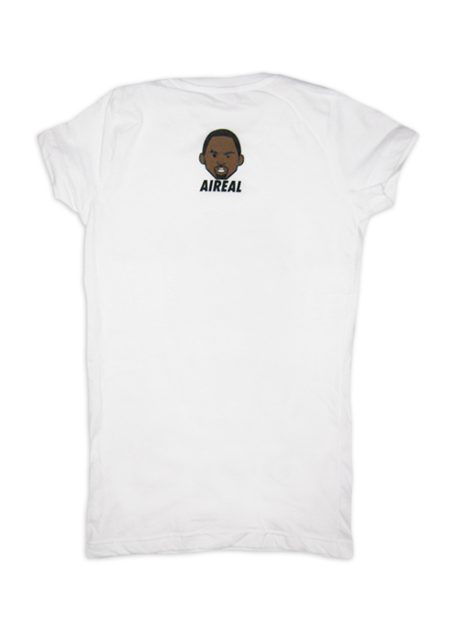 Angry Mamba Womens Tee Shirt by AiReal Apparel in White